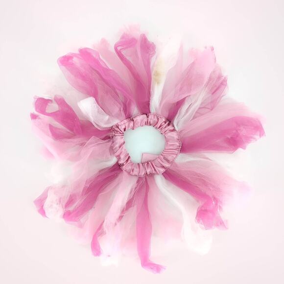 Unbranded Pink & White Tulle Ballet Style Pull On Skirt Tutu for 18" Dolls - GUC - Picture 9 of 11